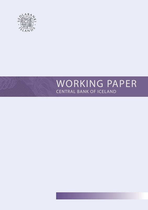 Cover of Working Paper