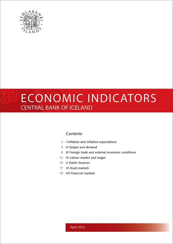 Cover of Economic Indicators April 2013