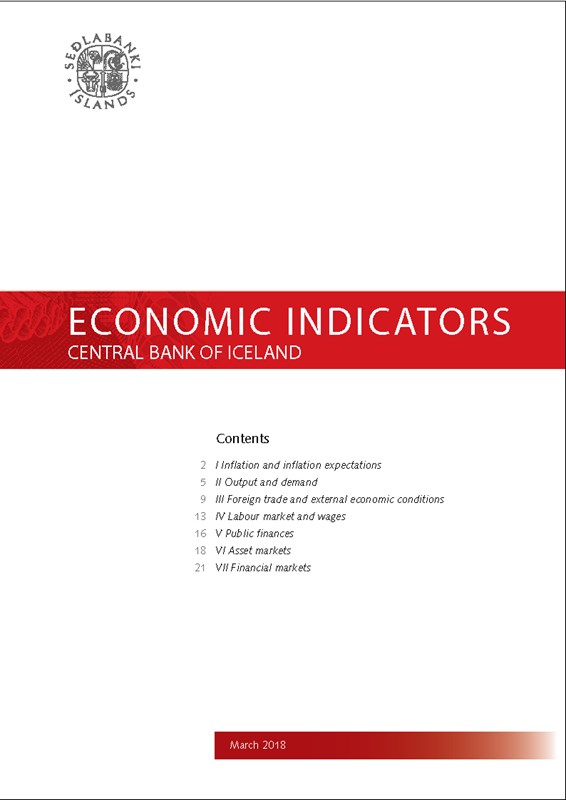 Cover of Economic Indicators March 2018