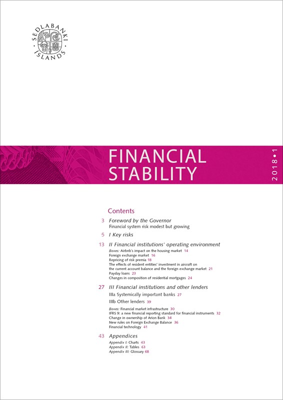 Cover of Financial Stability 2018/1